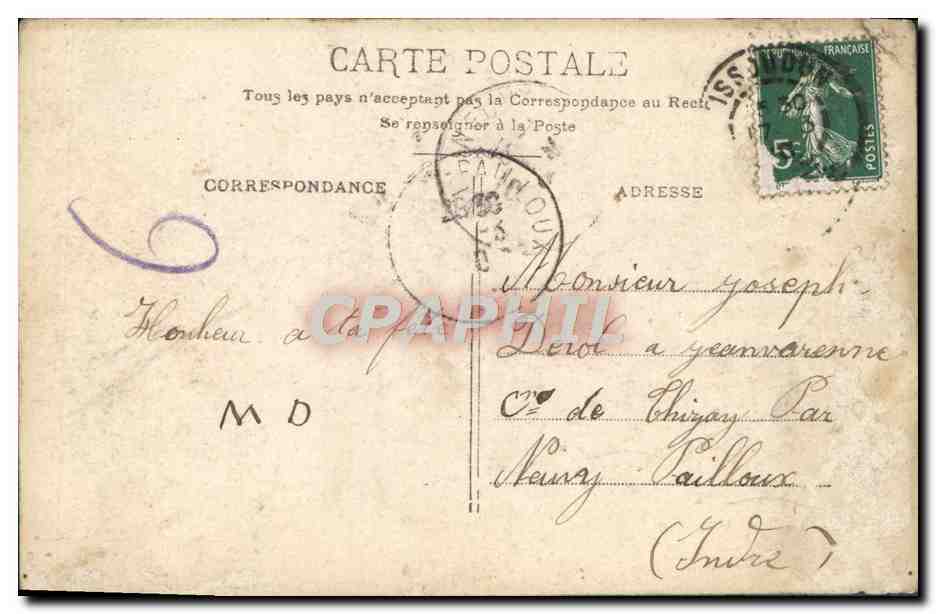 CPA Fantaisie Enfant — Rückseite