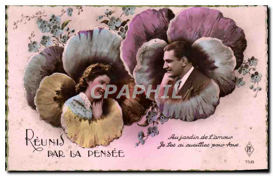 CPA Fantaisie Femme Fleurs 