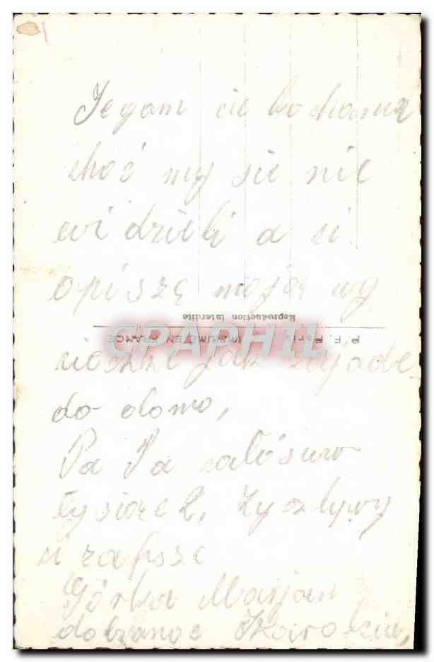 CPA Fantaisie Femme Fleurs  — Verso