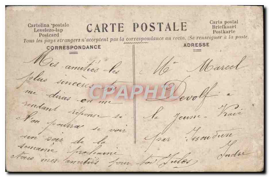 CPA Fantaisie Femme — Rückseite
