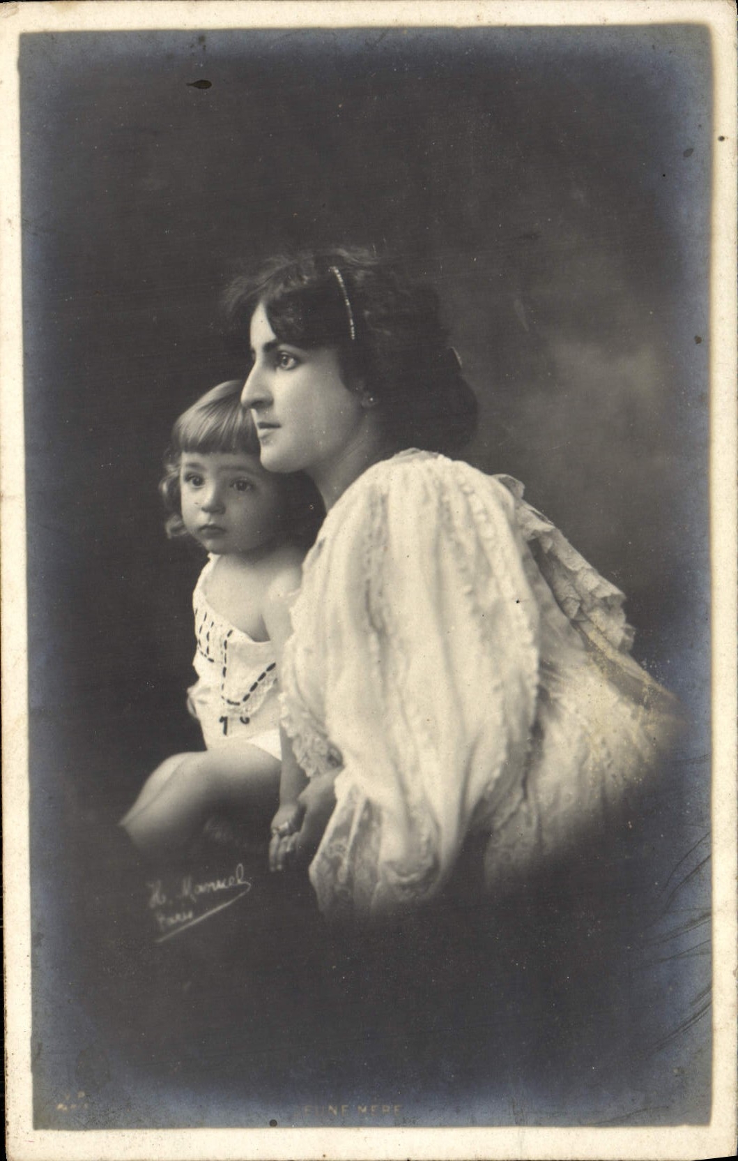 CPA Fantaisie Femme Enfant