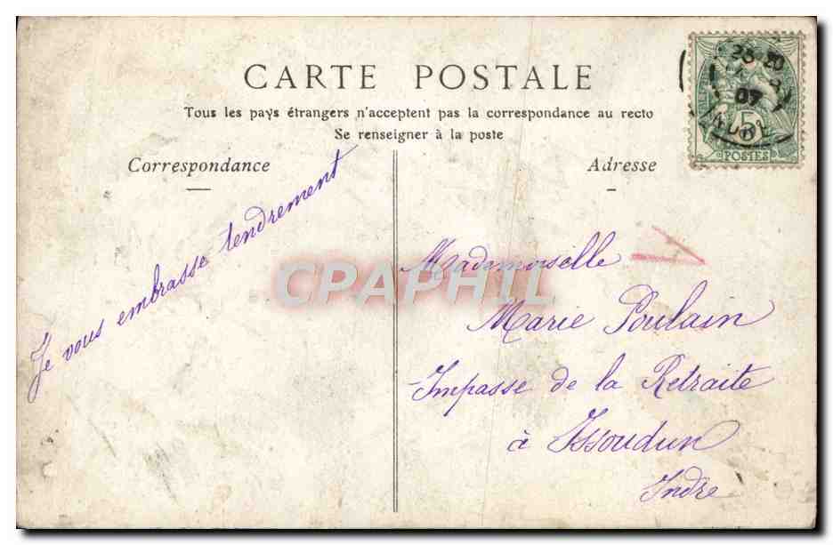 CPA Fantaisie Enfant — Rückseite