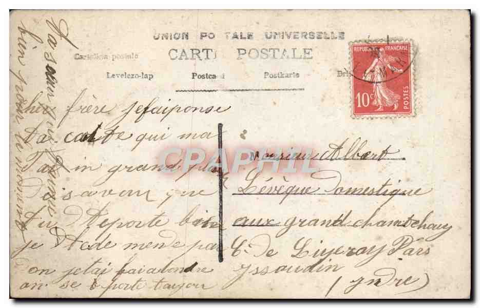 CPA Fantaisie Femme  — Verso