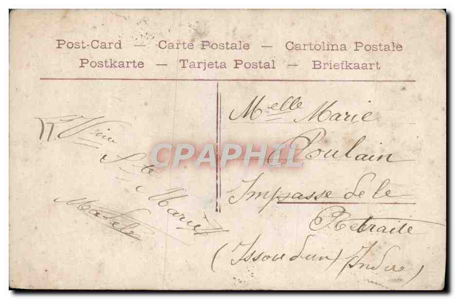 CPA Fantaisie Femme  — Verso