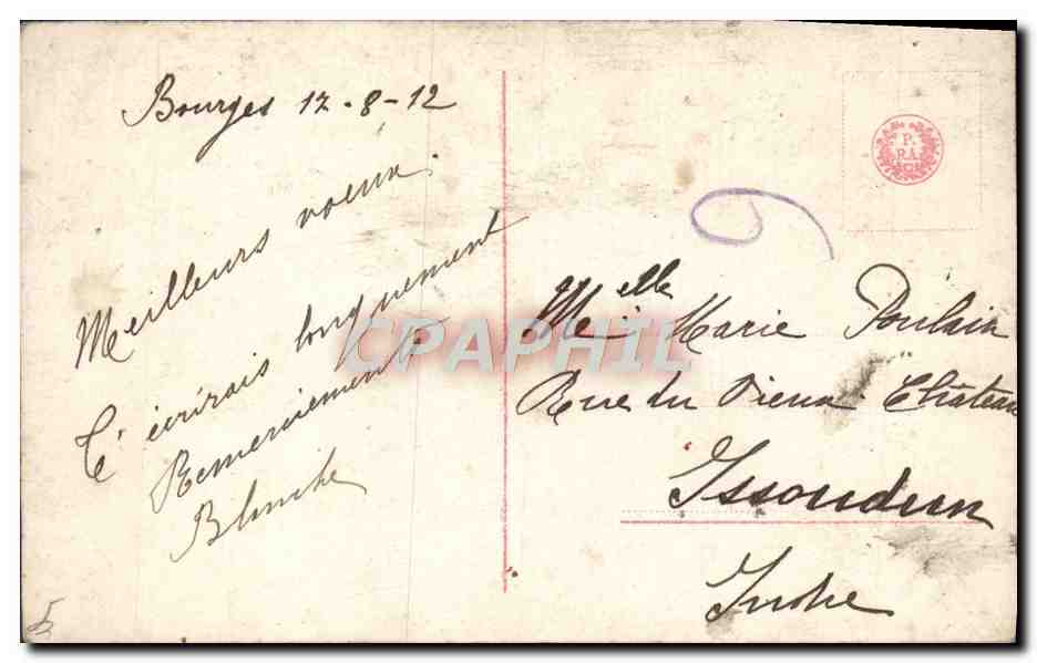 CPA Fantaisie Femme  — Verso
