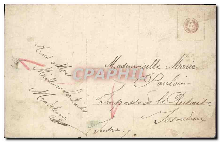 CPA Fantaisie Femme  — Verso