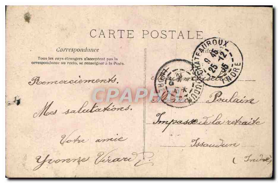 CPA Fantaisie Enfant Fleurs — Rückseite