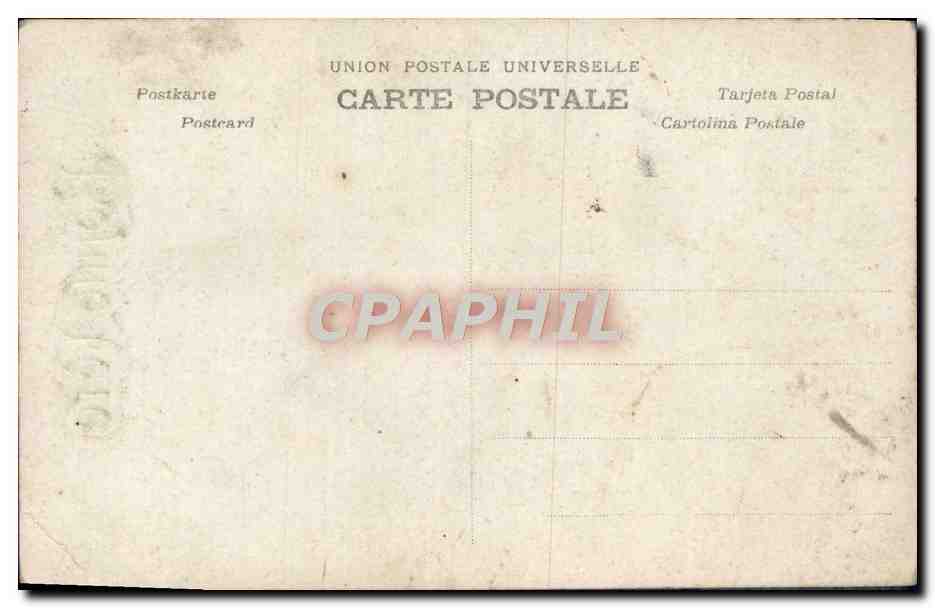 CPA Fantaisie Homme  — Back