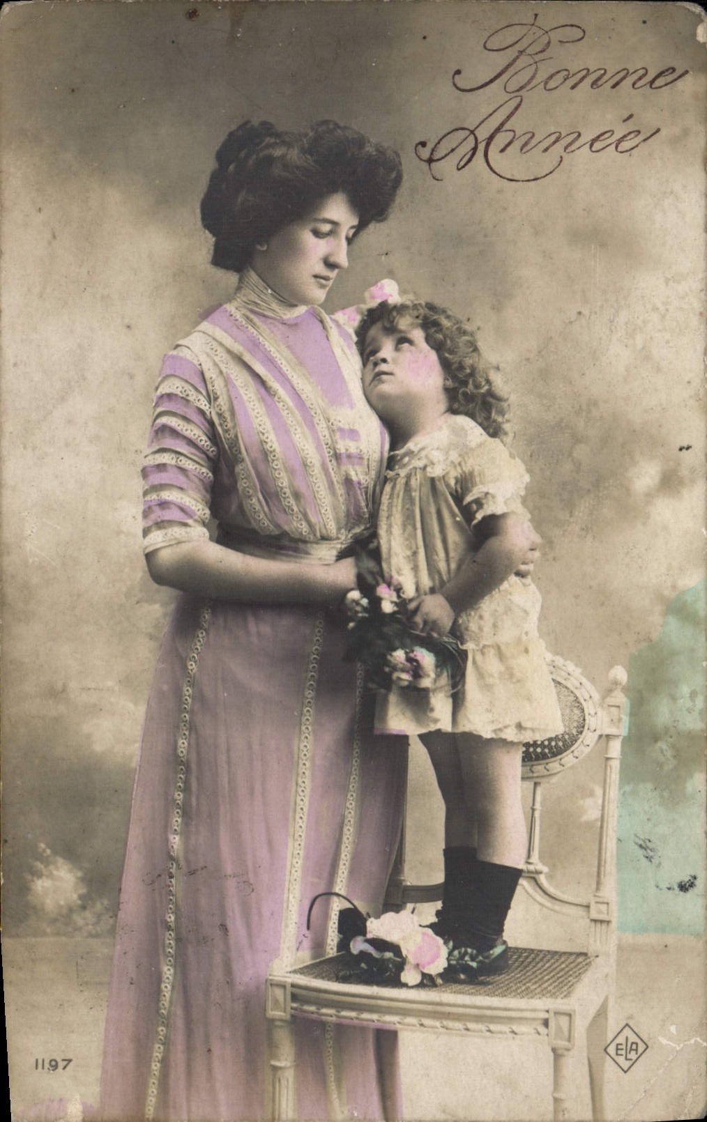 CPA Fantaisie Femme Enfant