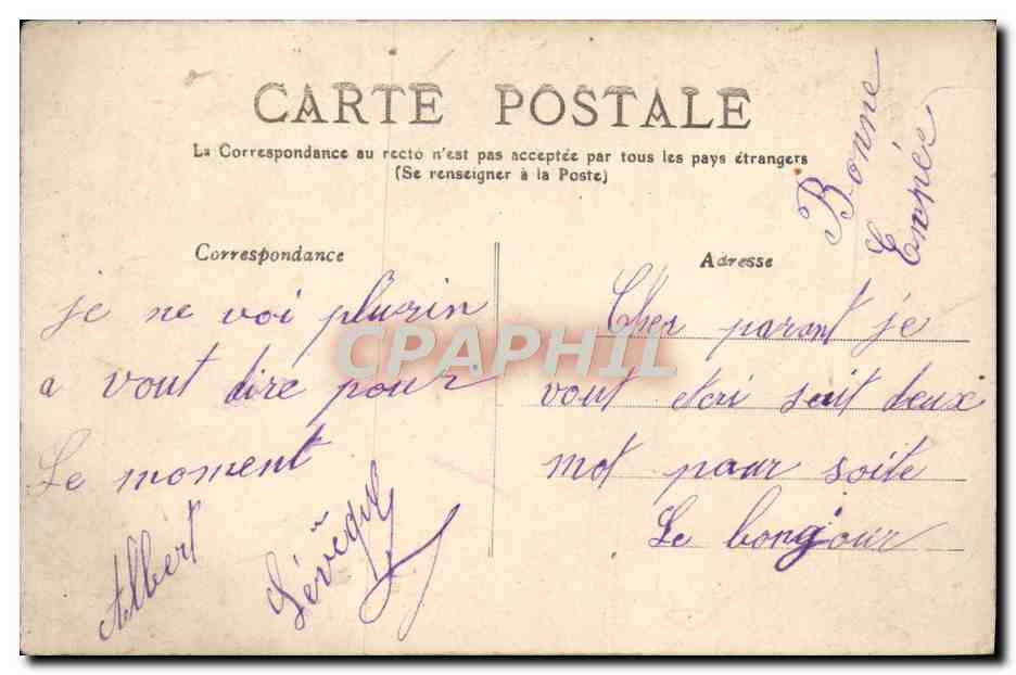 Donna tra fiori — Buon Anno — S. 9050 — Verso