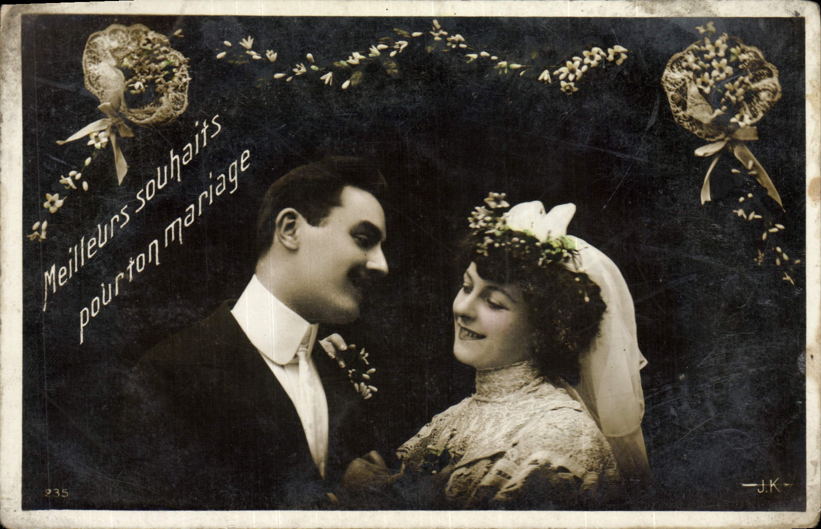 Nouveau couple — Meilleurs vœux pour ton mariage — J.K. n°235