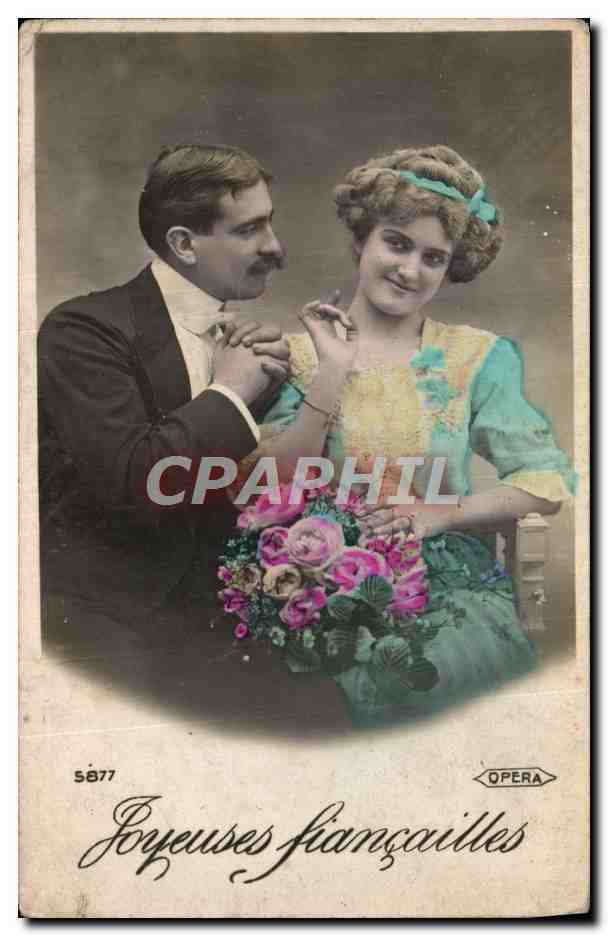CPA Fantaisie Femme Fiancailles