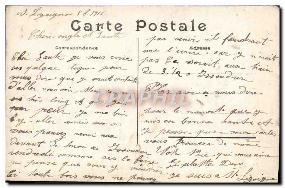 CPA Fantaisie Femme  — Rückseite