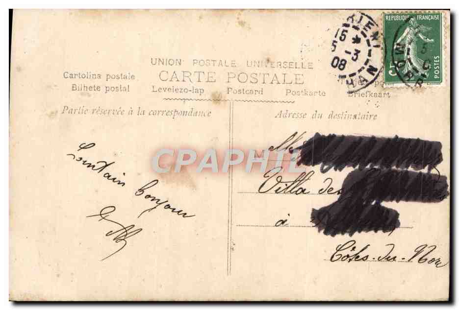 Joven mujer sentada sobre una roca — escena marina — editor CPAPHIL, n° 743 — Reverso