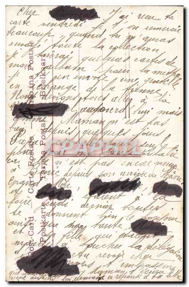 CPA Fantaisie Femme  — Verso