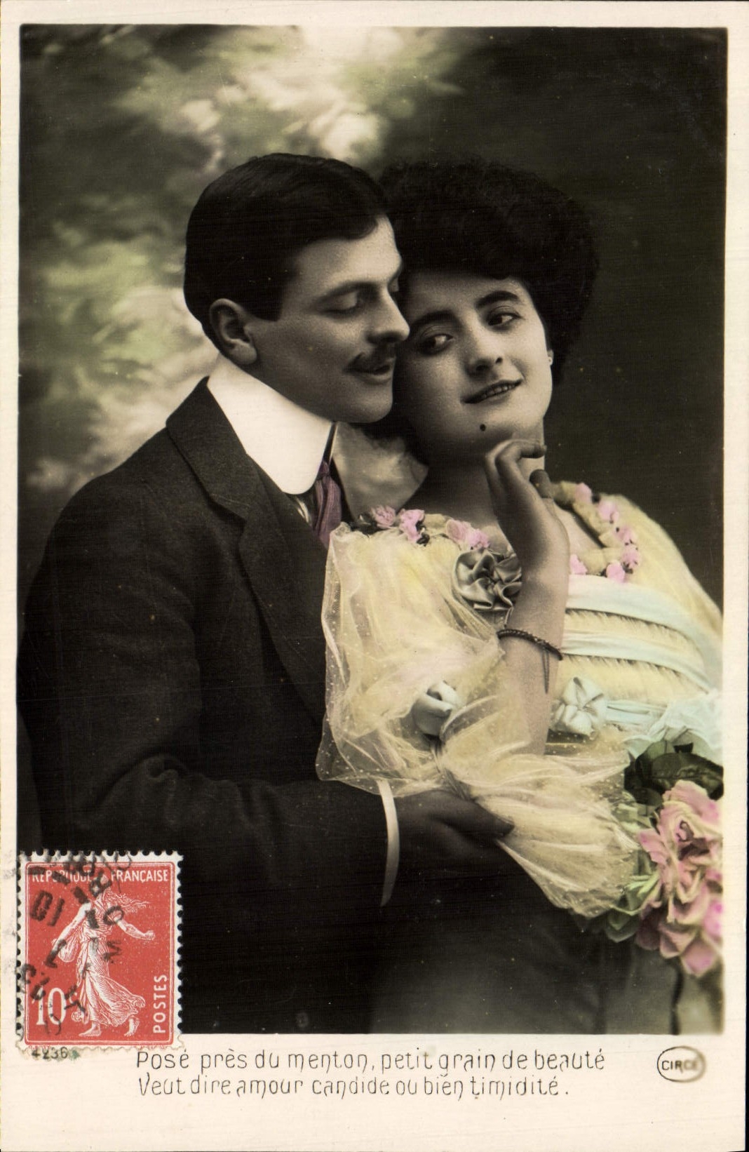 CPA Fantaisie Femme Couple
