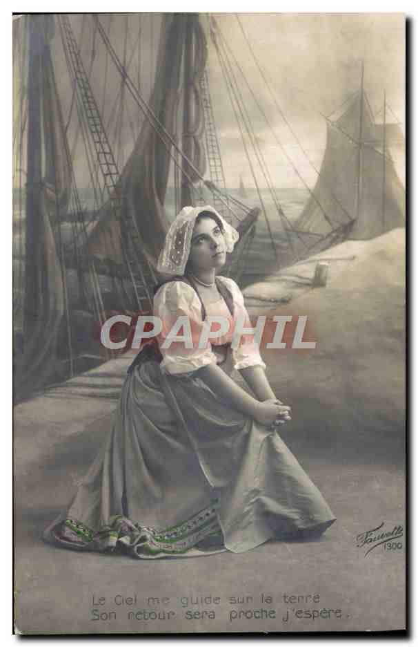 Femmes au port — attente maritime — Fournolle 1300