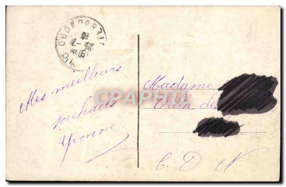 CPA Fantaisie Femme — Verso
