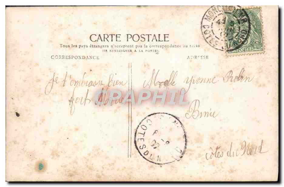 Femme tenant une petite fille — H. Mannel, Croissy-sur-Seine — n°3282 — Verso