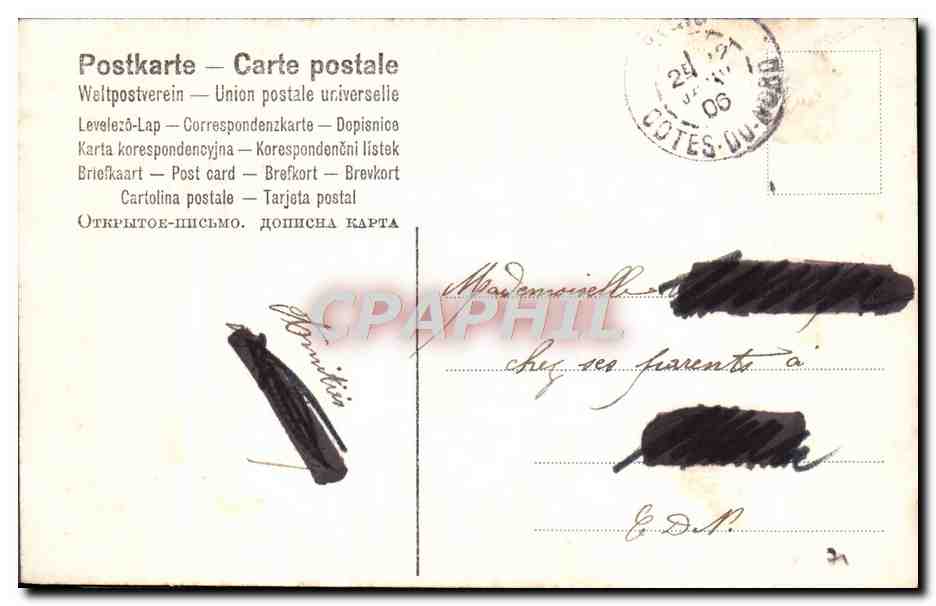 Mignonne, quand le soir descendra — scène champêtre — éditeur non identifié, n° 864 — Reverso
