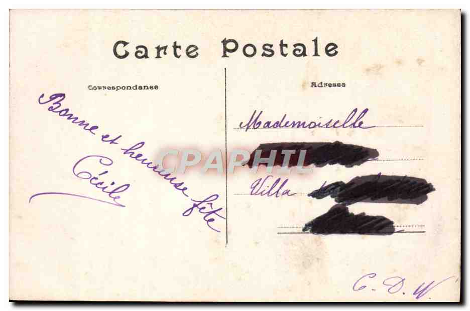 CPA Fantaisie Enfant — Rückseite