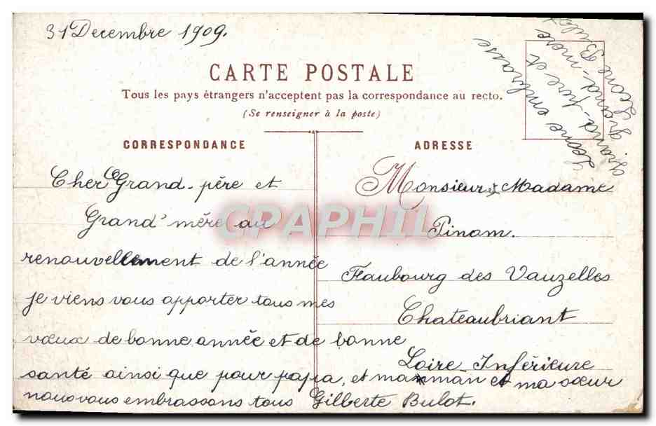 CPA Fantaisie Fleurs 365 jours de bonheur — Rückseite