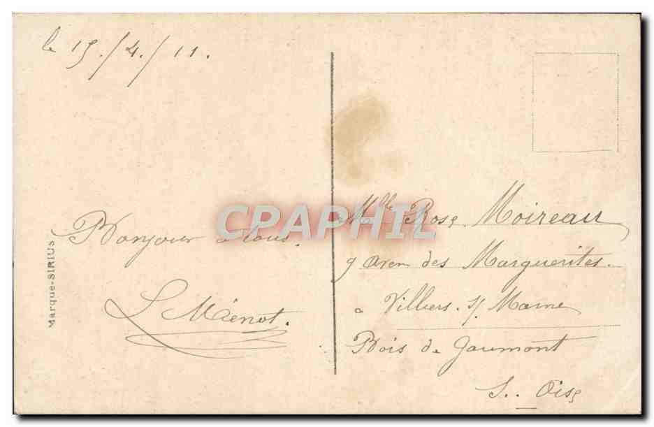 CPA Fantaisie Femme Paques oeuf Poussins — Rückseite