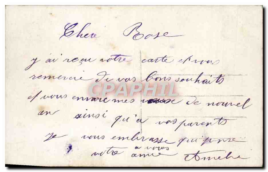 CPA Fantaisie Femme  — Verso