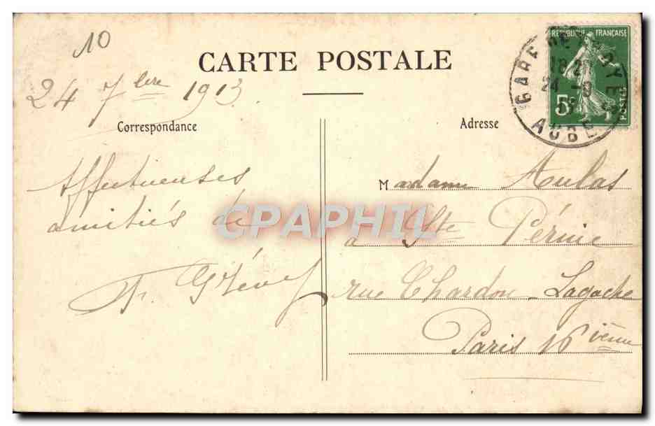 Troyes — Square de la Préfecture – Église St-Urbain — Collection T. G. — Reverso