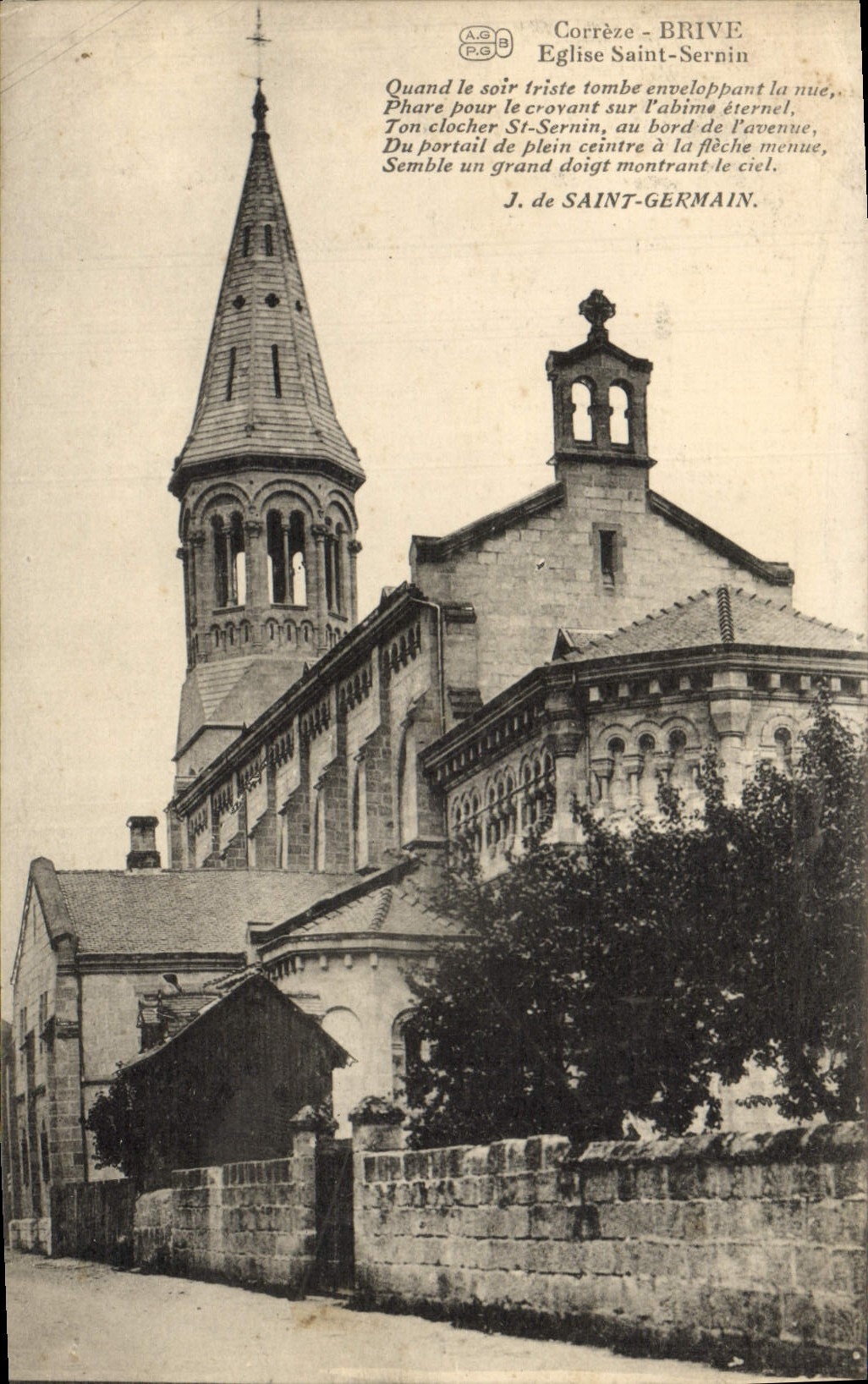 CPA Correze Brive Eglise Saint Sernin