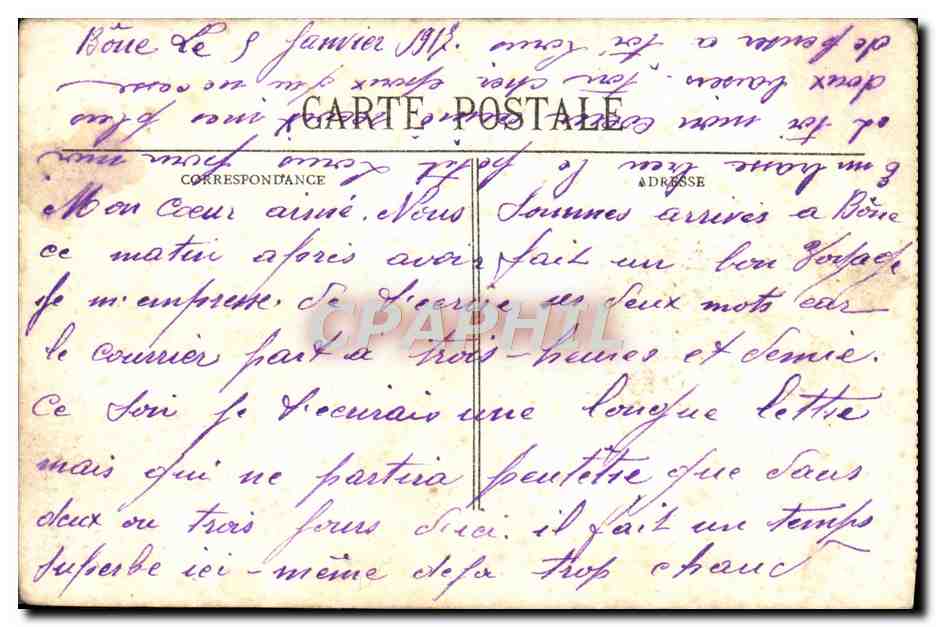 CPA Cherbourg La Jetee Et La Rade Phare — Rückseite