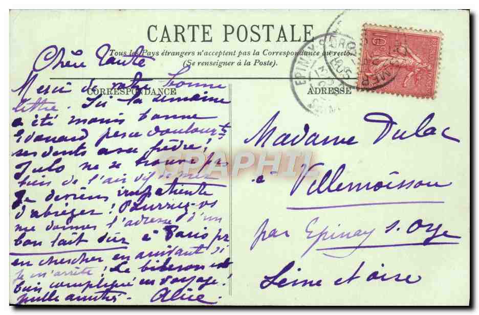 CPA Saint Aubin Vue Generale De La Plage — Rückseite