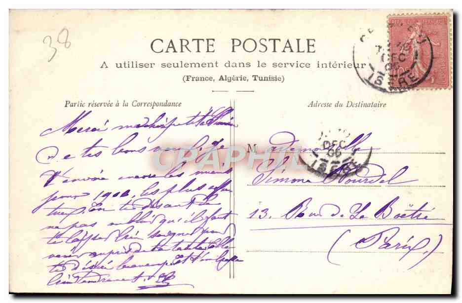 CPA Cremieu Le Vieux Chateau De St Julien — Rückseite
