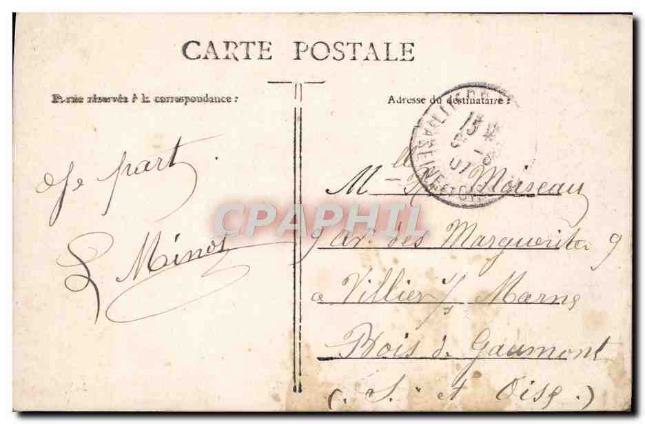 CPA Fantaisie Enfant Bebe Je suis Arrive — Verso