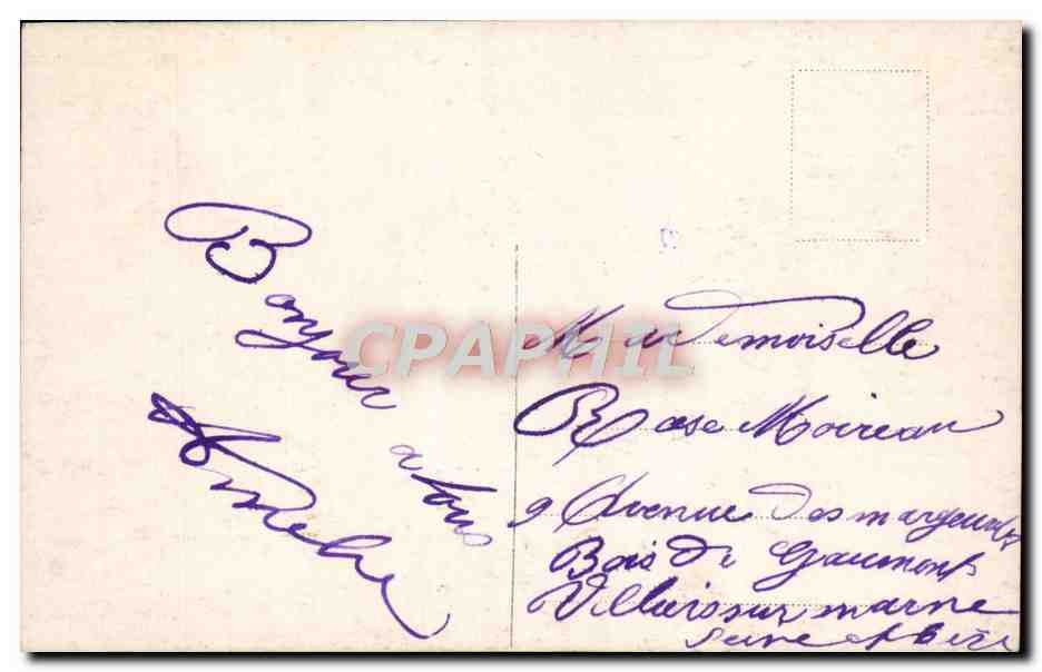 CPA Fantaisie Femme — Verso