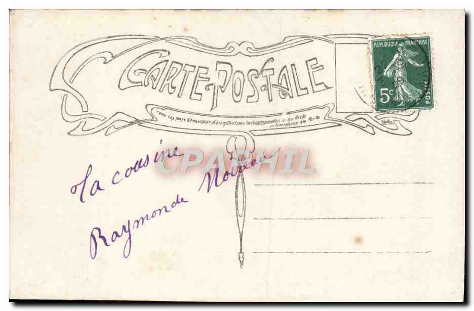 CPA Fantaisie Enfant Bonne Annee — Rückseite