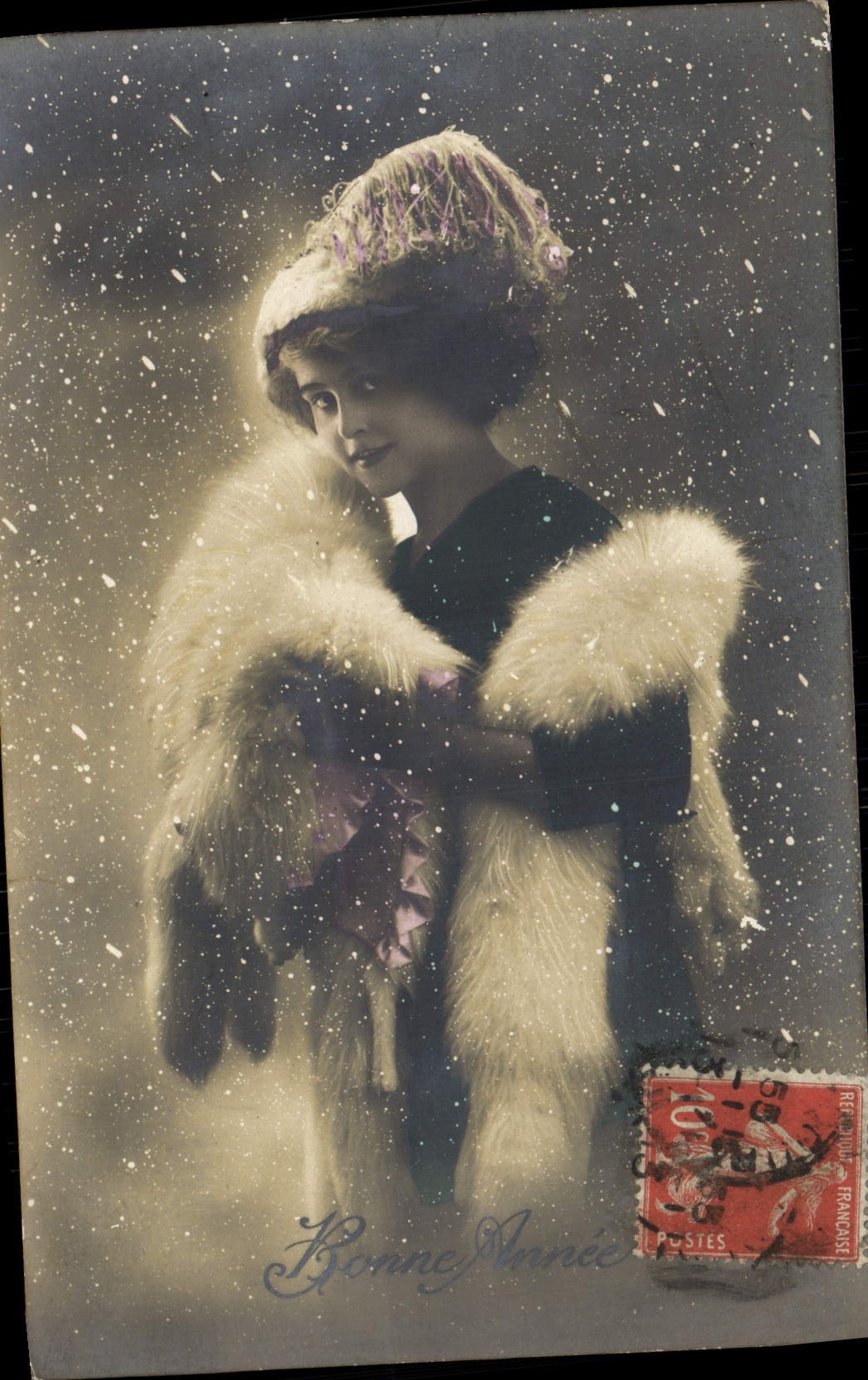 CPA Fantaisie Femme Bonne Annee