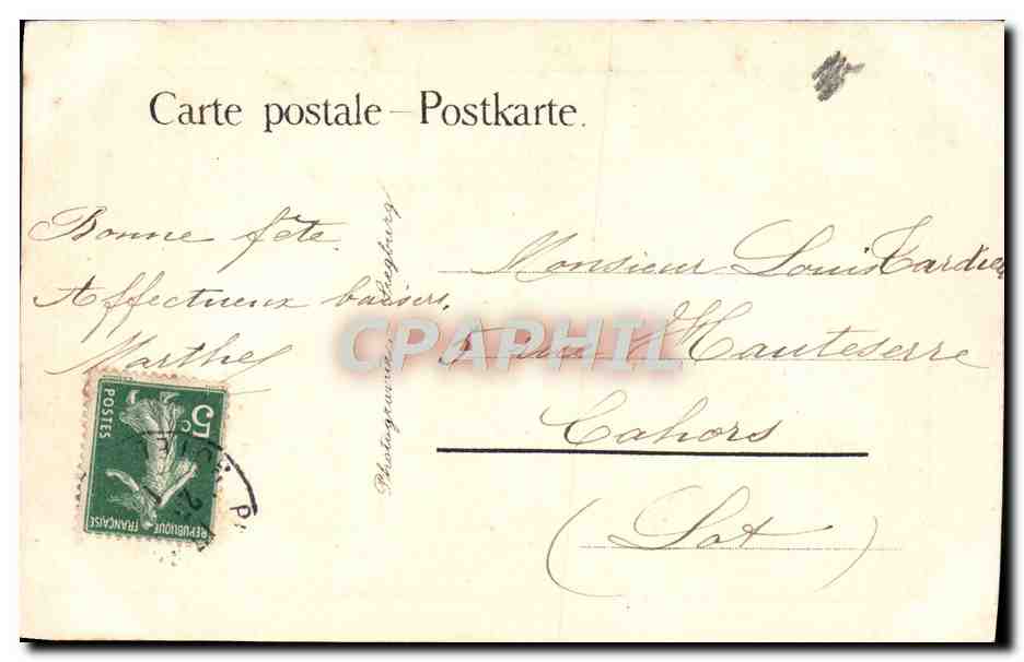 CPA Le Joueur De Flute Enfants — Rückseite