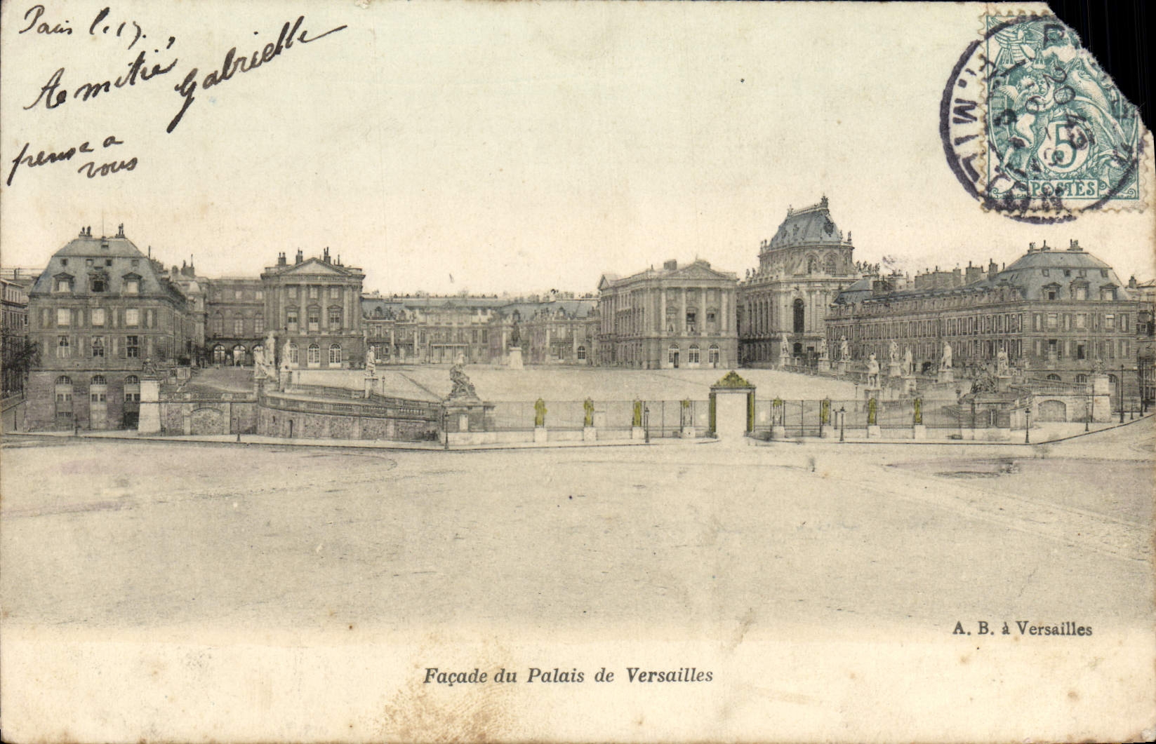 Facade of the Palace of Versailles — A.B. à Versailles
