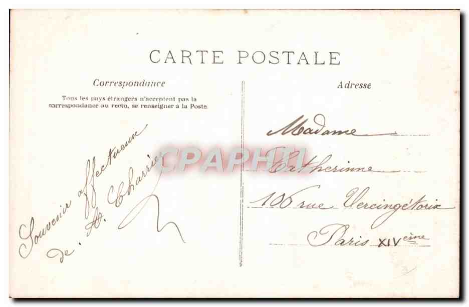 CPA Fantaisie Enfant Manteau de fourrure  — Rückseite