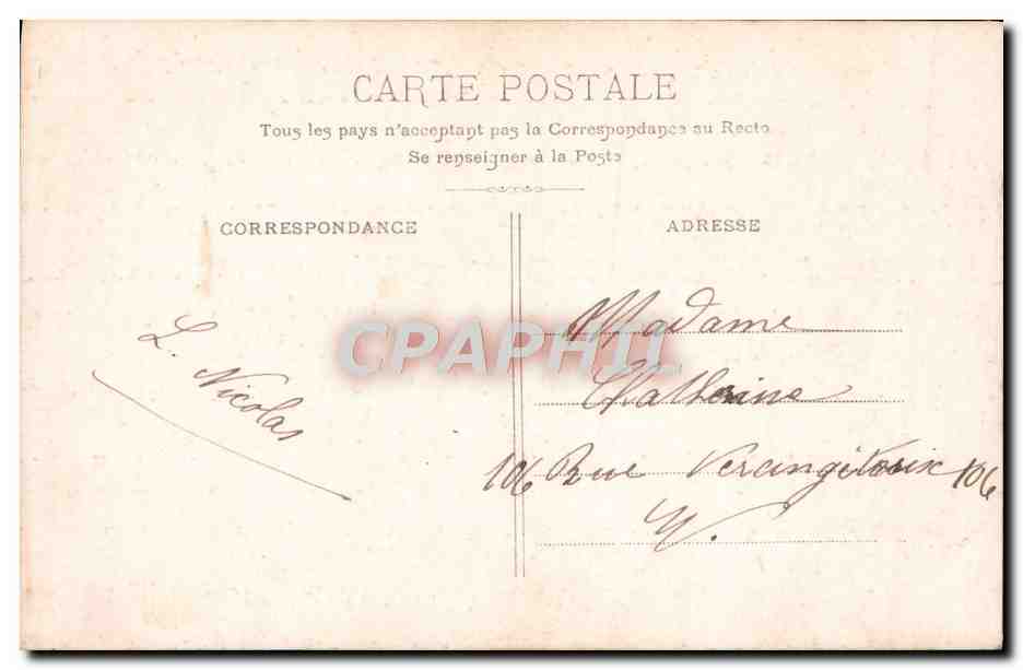 CPA Fantaisie Enfant — Rückseite