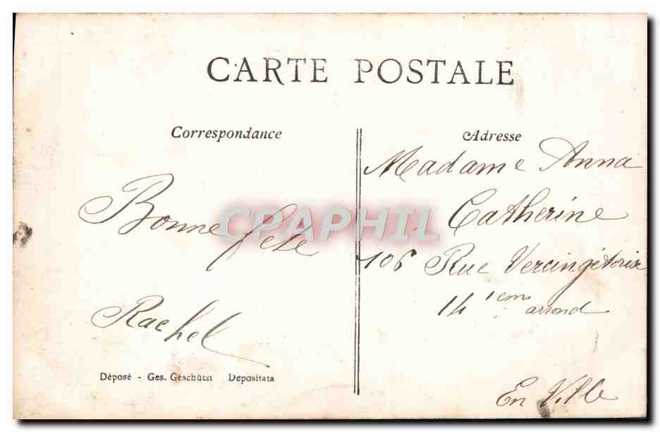 Femme avec bouquet de roses — Sainte Anna — A. V. S. — Reverso
