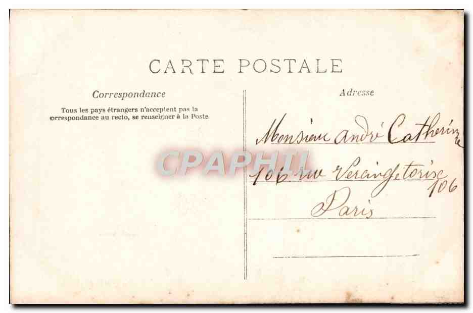 CPA Fantaisie Enfant Fleurs — Verso