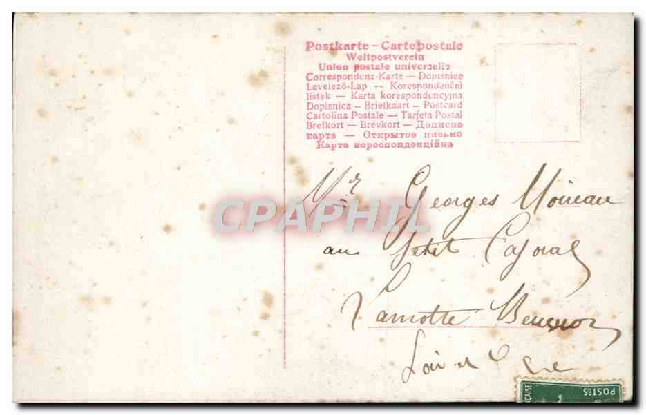 CPA Fantaisie Femme Mignon  — Rückseite