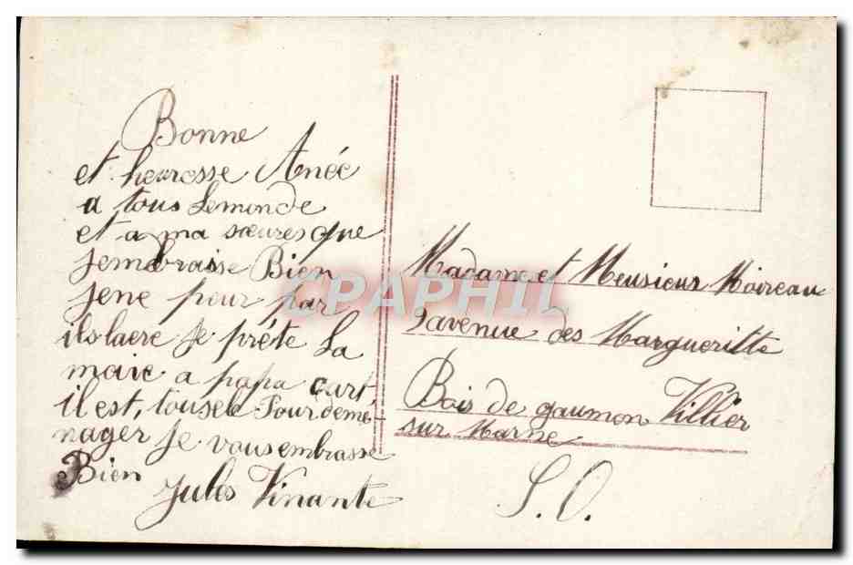 CPA Fantaisie Enfants — Rückseite