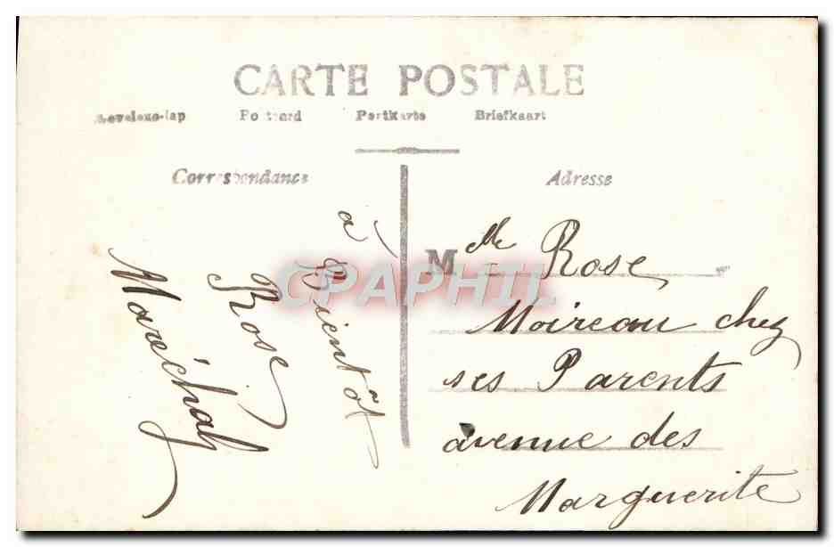 CPA Fantaisie Femme Bonne annee — Verso