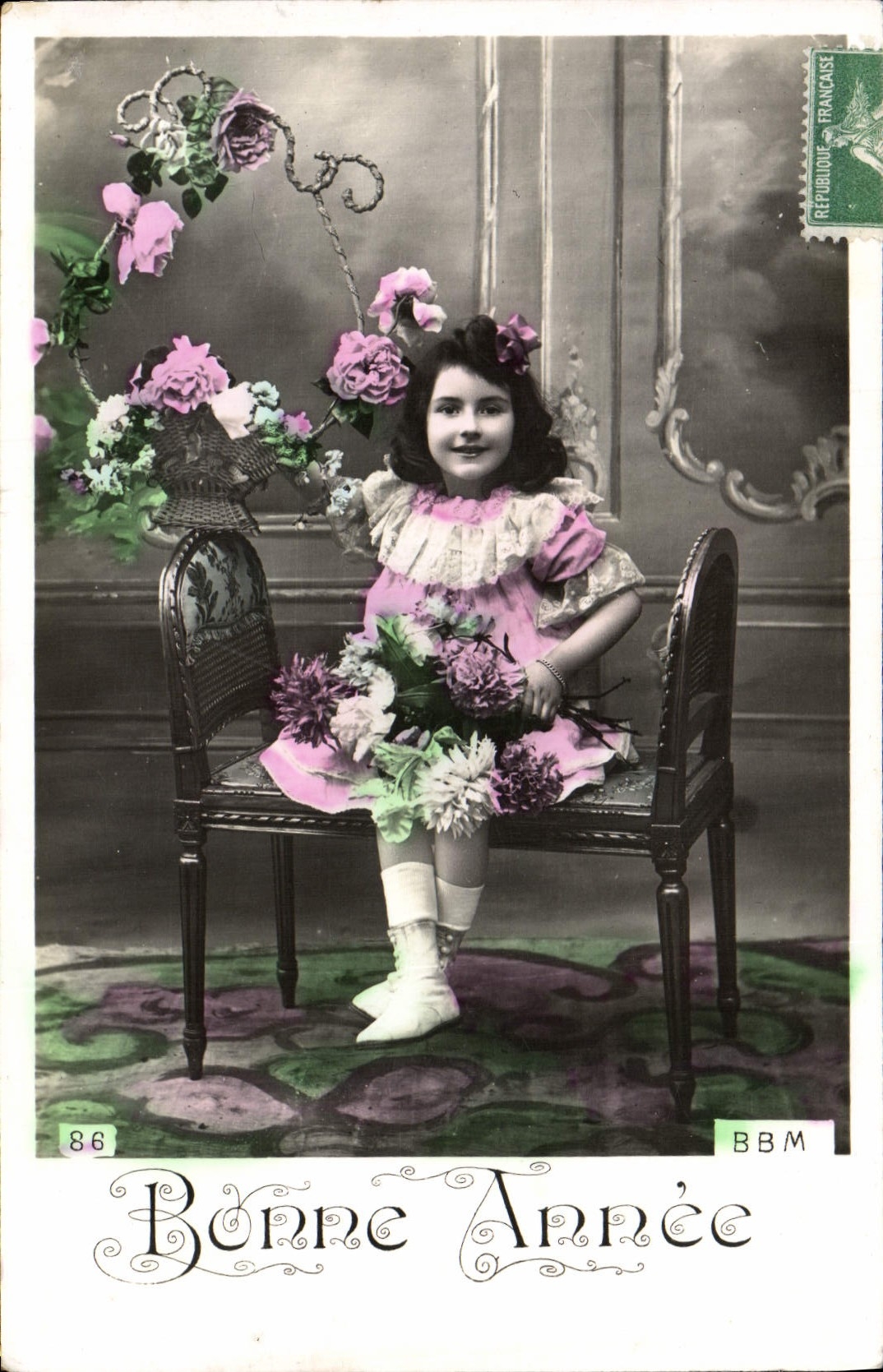 CPA Fantaisie Enfant Bonne Annee
