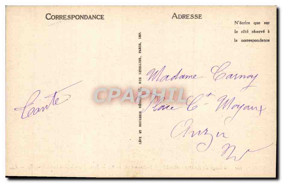 CPA Abbaye De Saint Denis Tombeau de Francois 1er et Claude de France  — Verso