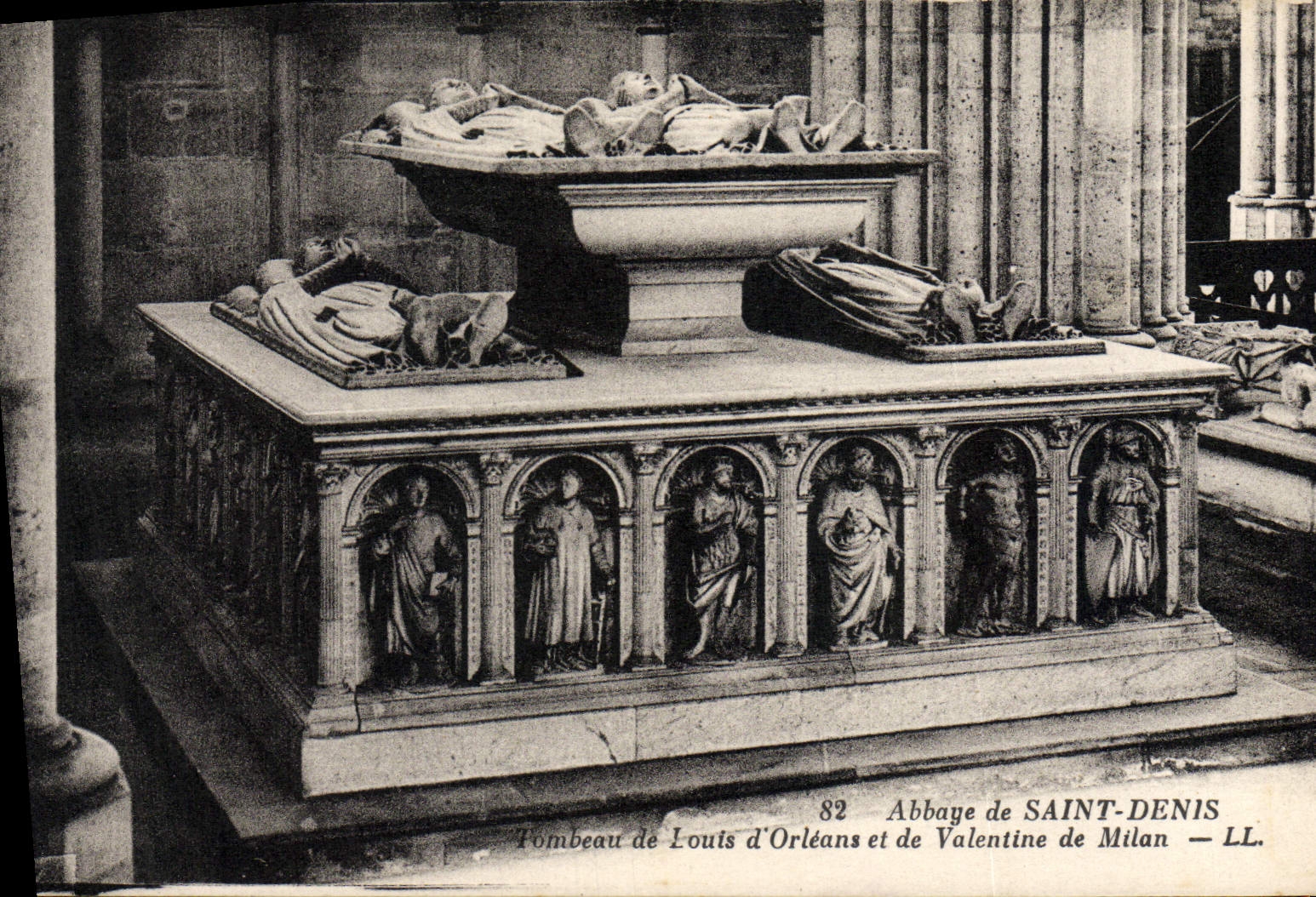 Tombeau de Louis d'Orléans et de Valentine de Milan — Abbaye de SAINT-DENIS — LL. n°82