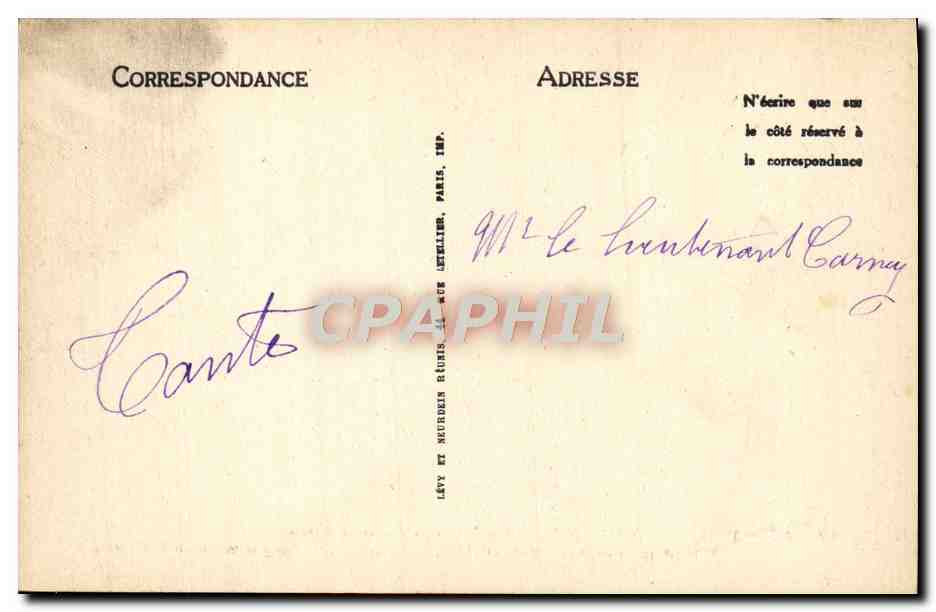CPA Abbaye De Saint Denis Tombeau de Robert d'Artois comte palatin de Bourgogne  — Rückseite